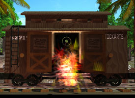 Train Car with Safe